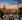 View from Park Guell in Barcelona during sunset.