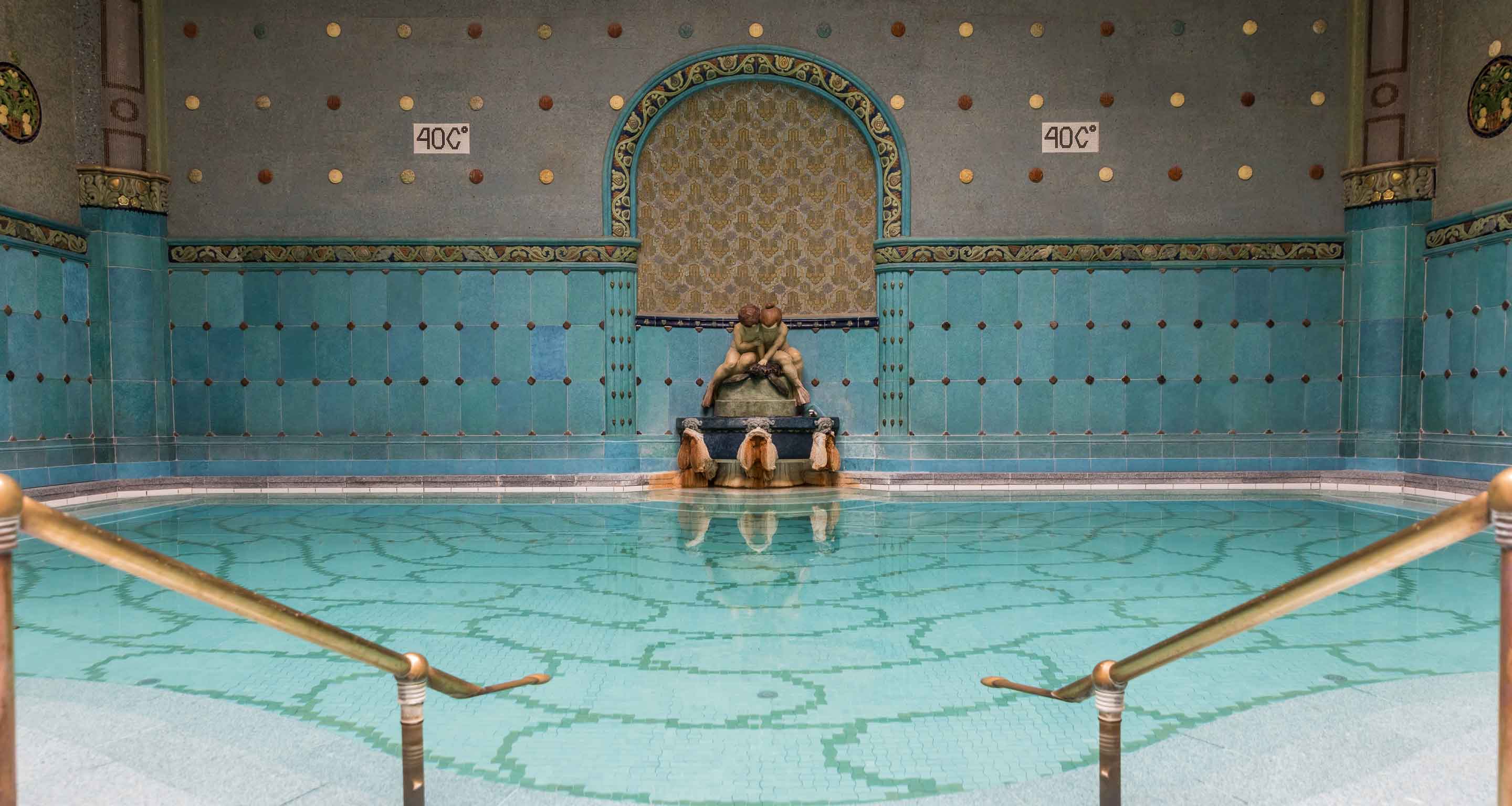 Thermal bath at Gellért Baths in Budapest.